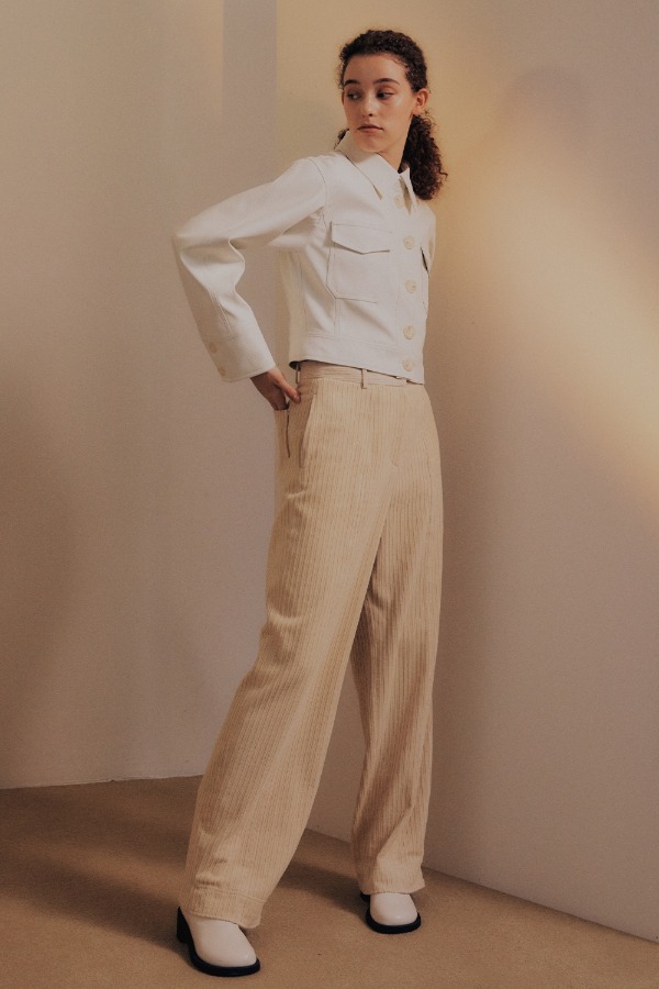 CORDUROY CURVED PANTS_IVORY