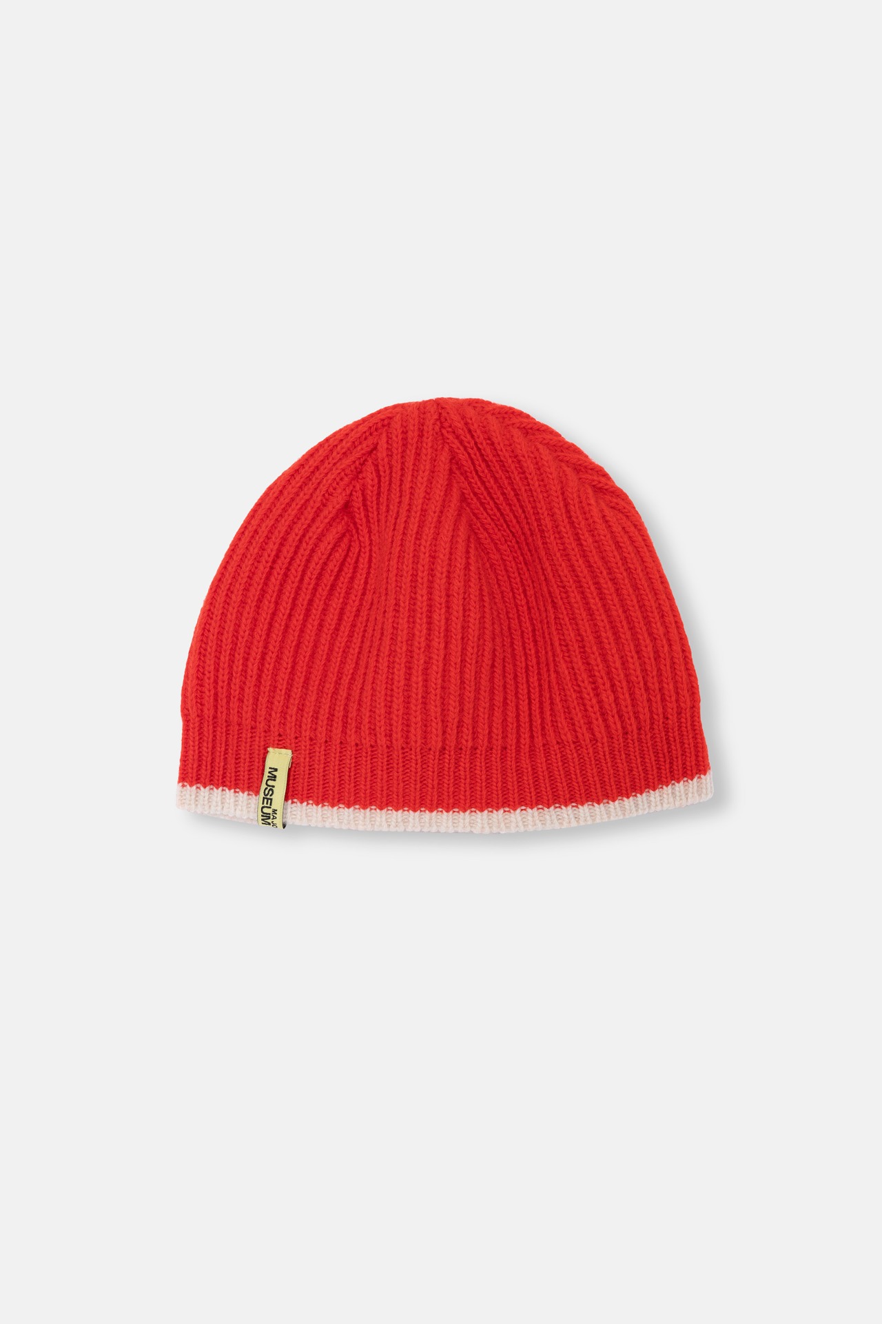 CASHMERE BLEND KNIT BEANIE_RED