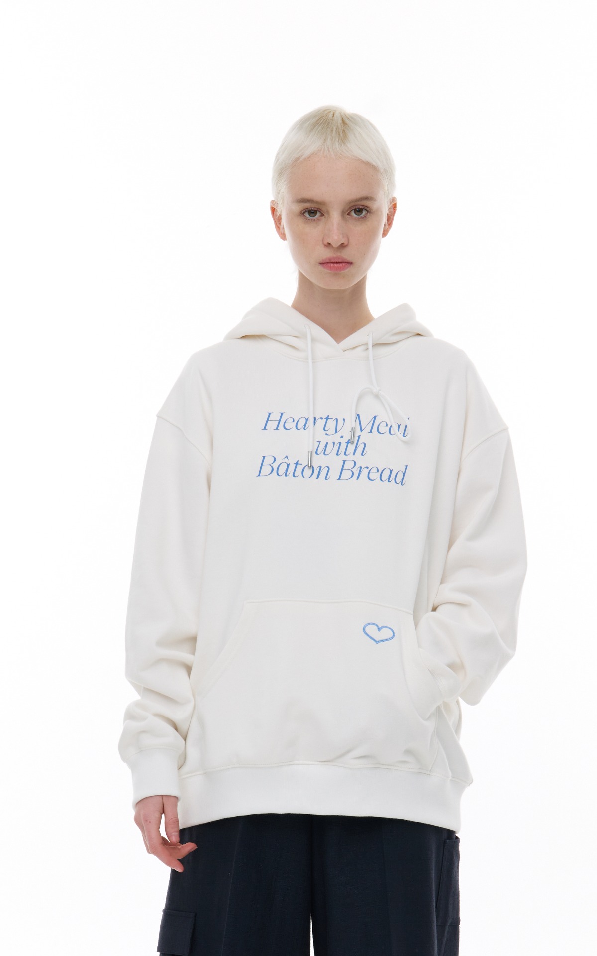 HEARTY MEAL HOODIE_WHITE