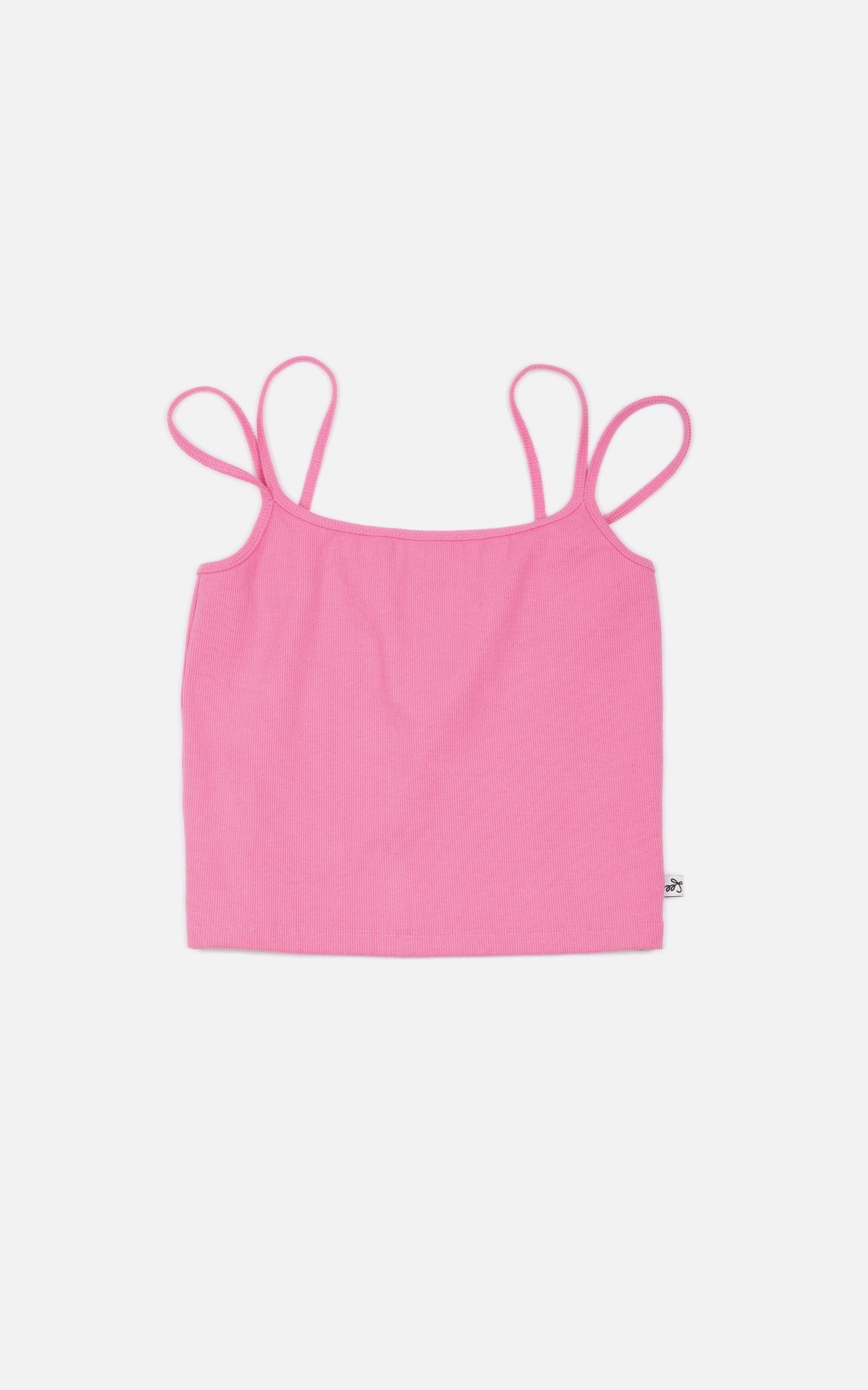 2-LINE RIBBED TOP_PINK